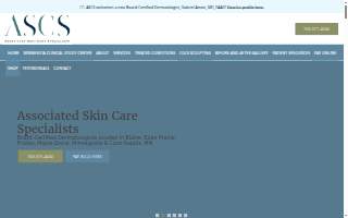 Associated Skin Care Specialists of Maple Grove website