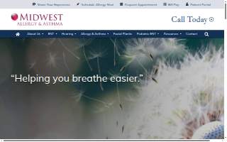 Midwest Allergy & Asthma website