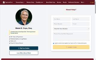Coye Law Firm website