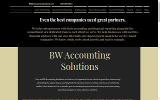 BW Accounting Solutions website