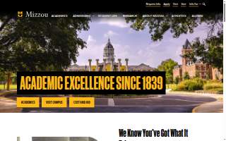 Mizzou Small Animal Hospital website