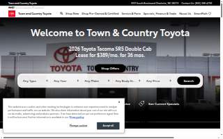 Town and Country Toyota website