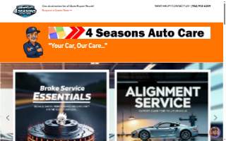 4 Seasons Auto Care website