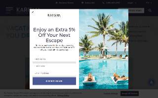 Karisma Salon and Spa website