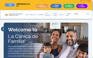 La Clinica de Familia - Central Medical website