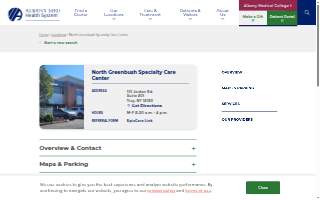 Albany Med North Greenbush website