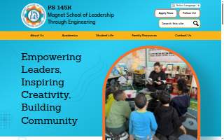 P.S. 145 Magnet School of Leadership Through Engineering website