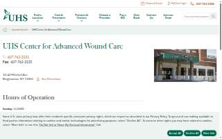 UHS Center for Advanced Wound Care website