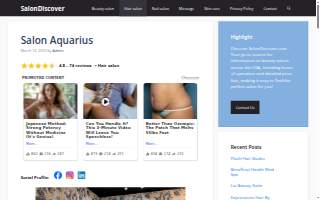 Salon Aquarius website