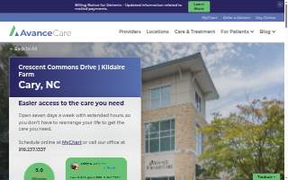 Avance Care Cary website
