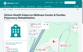 Atrium Health Cabarrus Wellness Center & Cardiac Pulmonary Rehabilitation website