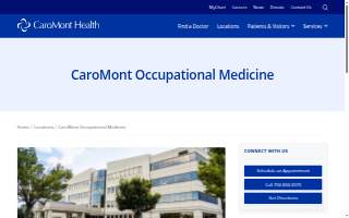 CaroMont Occupational Medicine website