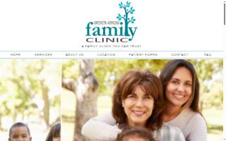 Broken Arrow Family Clinic website