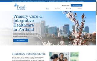Pearl Health Center website