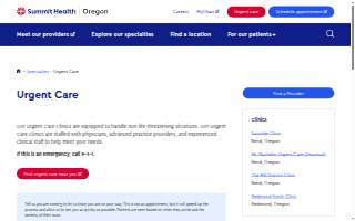 Summit Health – Old Mill District website