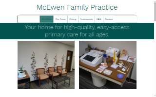 McEwen Family Practice website