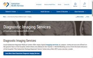 Good Samaritan Regional Medical Center - Imaging website