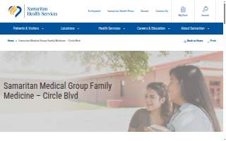 Samaritan Medical Group Family Medicine - Circle Blvd website