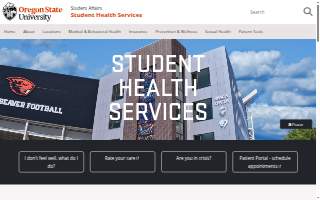 Student Health Services website