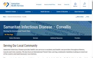 Samaritan Infectious Disease - Corvallis website