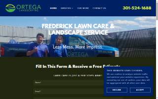 Ortega Landscaping Service Inc website