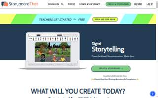 Storyboard on Pine website