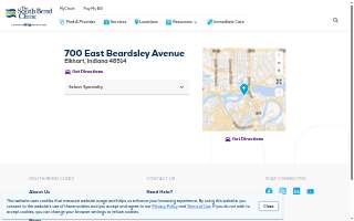 The South Bend Clinic of Elkhart website