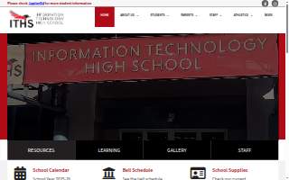Information Technology High School website