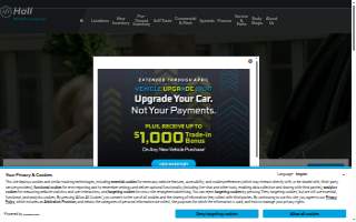 Hall Used Car Clearance Center website