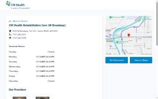 CHI Health Rehabilitation Care (W Broadway) website