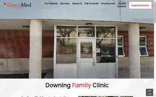 GraceMed Downing Family Clinic website