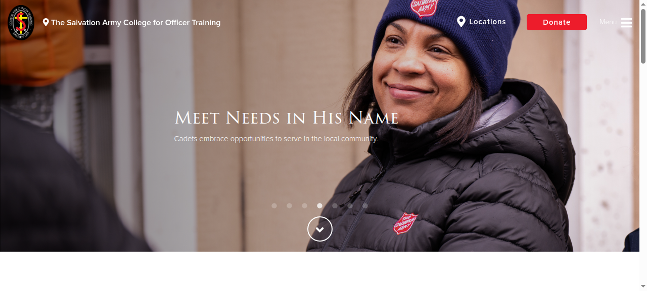 The Salvation Army College for Officer Training website