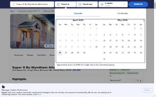 Super 8 by Wyndham Allentown website