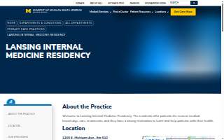 Lansing Internal Medicine Residency | University of Michigan Health-Sparrow website