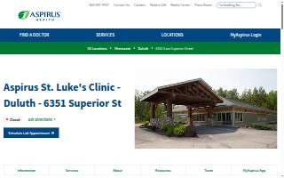 Aspirus St. Luke's Clinic - Duluth - 6351 Superior St website