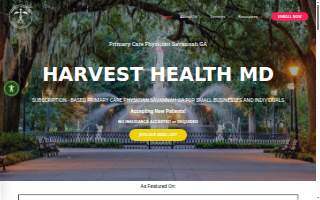 Harvest Health MD website