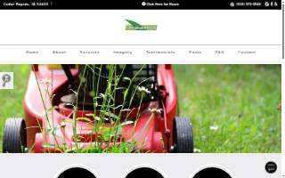 Custom Lawn & Landscaping website