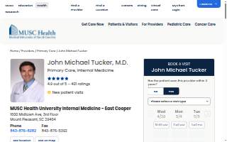 John Michael Tucker, MD website