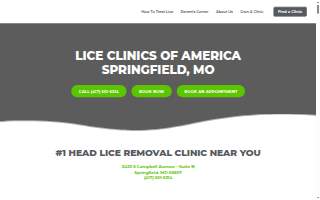 Lice Clinics of America - Springfield MO website