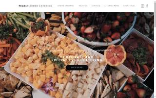Pearlflower Catering website