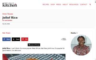 Jollof Afro Caribbean lounge website