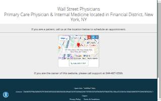 Wall Street Physicians website