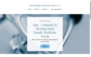 Friendship Medical Center P.A website