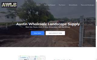 Austin Wholesale Landscape Supply website