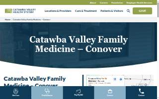 Catawba Valley Family Medicine website