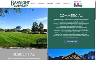 Basnight Land & Lawn website