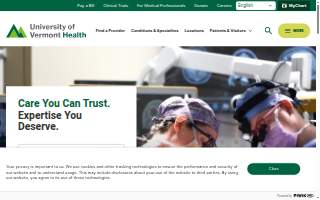 UVM Medical Center Community Health Improvement website