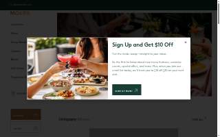 Moxies Miami Restaurant website