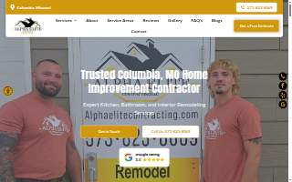 Alpha Elite Contracting LLC website