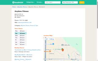 Anytime Fitness website